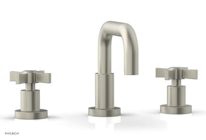 Phylrich - Basic Widespread Faucet, 6-3/8 Inch High Spout - Blade Cross Handles