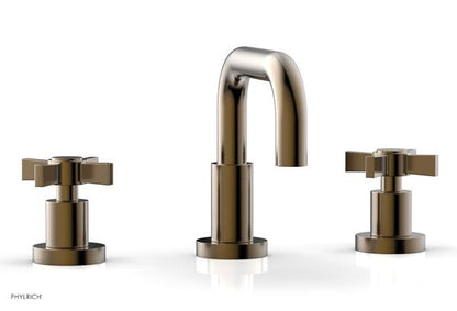 Phylrich - Basic Widespread Faucet, 6-3/8 Inch High Spout - Blade Cross Handles