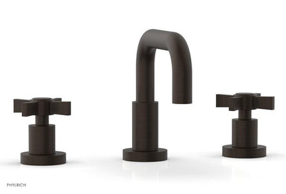 Phylrich - Basic Widespread Faucet, 6-3/8 Inch High Spout - Blade Cross Handles