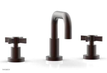 Phylrich - Basic Widespread Faucet, 6-3/8 Inch High Spout - Blade Cross Handles