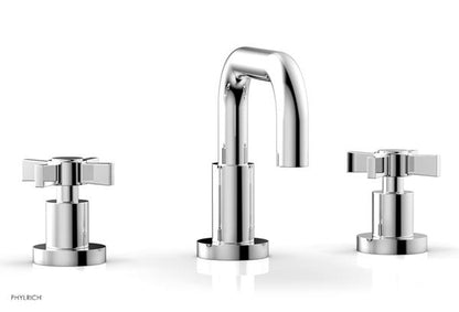 Phylrich - Basic Widespread Faucet, 6-3/8 Inch High Spout - Blade Cross Handles