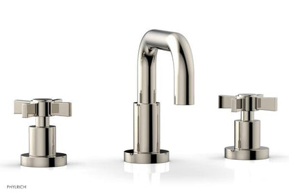 Phylrich - Basic Widespread Faucet, 6-3/8 Inch High Spout - Blade Cross Handles