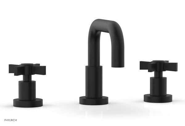 Phylrich - Basic Widespread Faucet, 6-3/8 Inch High Spout - Blade Cross Handles