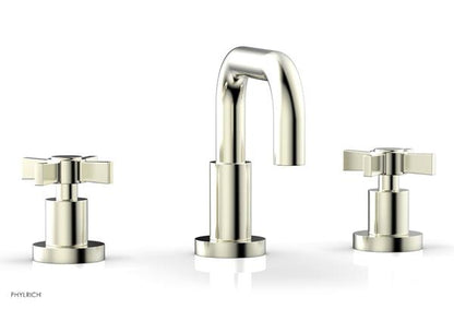 Phylrich - Basic Widespread Faucet, 6-3/8 Inch High Spout - Blade Cross Handles