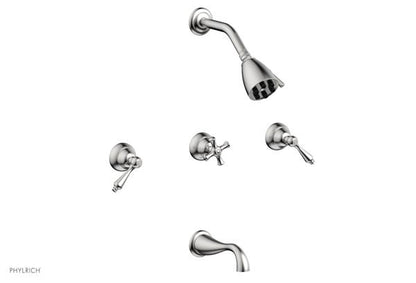 Phylrich - Revere & Savannah Three Handle Tub and Shower Set - Lever Handles