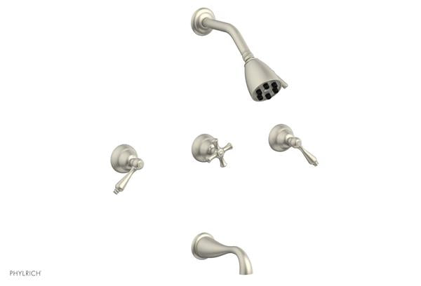 Phylrich - Revere & Savannah Three Handle Tub and Shower Set - Lever Handles