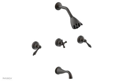 Phylrich - Revere & Savannah Three Handle Tub and Shower Set - Lever Handles