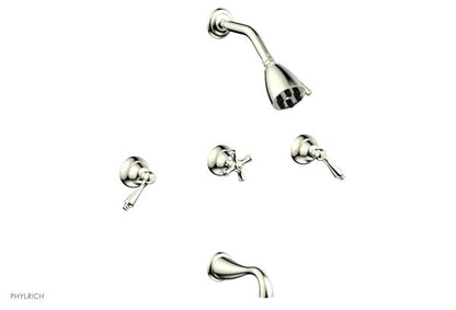 Phylrich - Revere & Savannah Three Handle Tub and Shower Set - Lever Handles