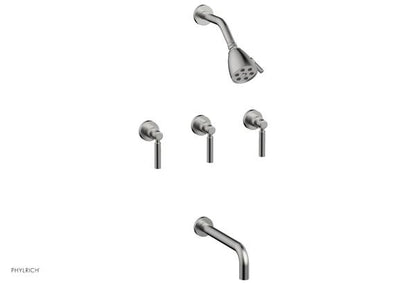 Phylrich - Basic Three Handle Tub and Shower Set 10 Inch Spout - Lever Handles