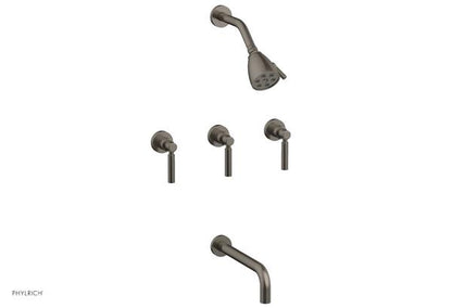 Phylrich - Basic Three Handle Tub and Shower Set 10 Inch Spout - Lever Handles