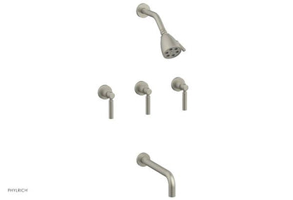 Phylrich - Basic Three Handle Tub and Shower Set 10 Inch Spout - Lever Handles