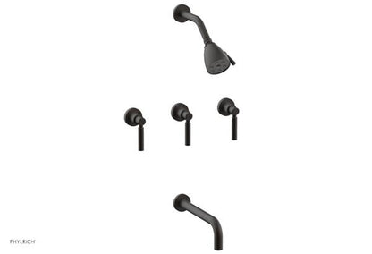 Phylrich - Basic Three Handle Tub and Shower Set 10 Inch Spout - Lever Handles