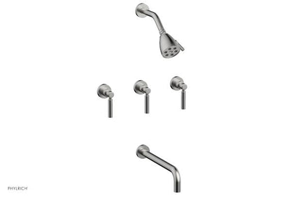 Phylrich - Basic Three Handle Tub and Shower Set 12 Inch Spout - Lever Handles