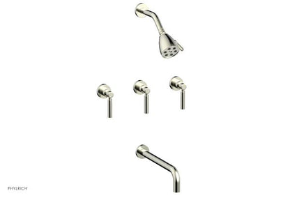 Phylrich - Basic Three Handle Tub and Shower Set 12 Inch Spout - Lever Handles