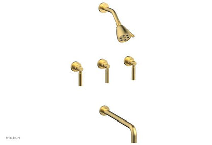Phylrich - Basic Three Handle Tub and Shower Set 14 Inch Spout - Lever Handles