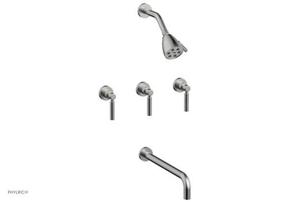 Phylrich - Basic Three Handle Tub and Shower Set 14 Inch Spout - Lever Handles