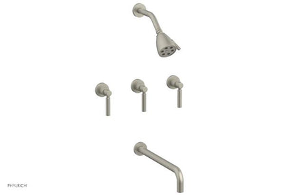 Phylrich - Basic Three Handle Tub and Shower Set 14 Inch Spout - Lever Handles