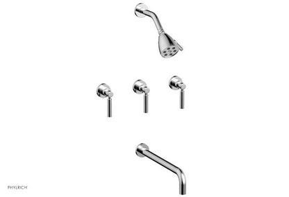 Phylrich - Basic Three Handle Tub and Shower Set 14 Inch Spout - Lever Handles