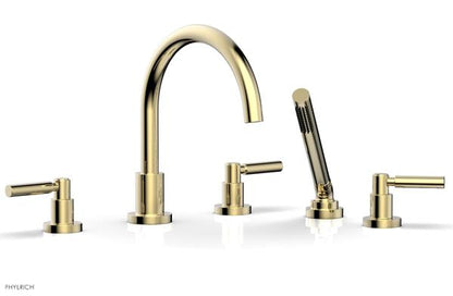 Phylrich - Basic Deck Tub Set with Hand Shower - Lever Handles