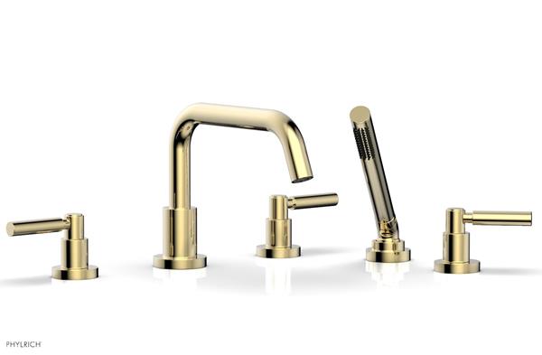 Phylrich - Basic Deck Tub Set with Hand Shower - Lever Handles