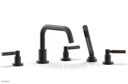 Phylrich - Basic Deck Tub Set with Hand Shower - Lever Handles