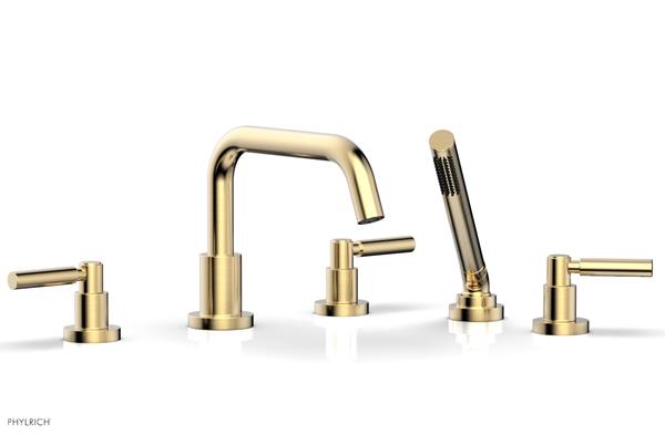Phylrich - Basic Deck Tub Set with Hand Shower - Lever Handles