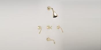 Phylrich - 3Ring Three Handle Tub and Shower Complete Set