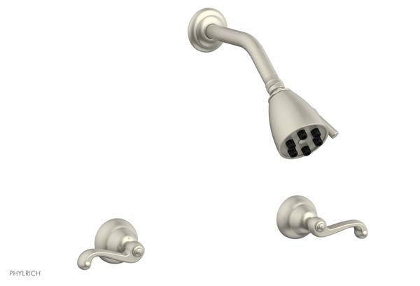 Phylrich - Revere & Savannah Two Handle Shower Set - Curved Lever Handles