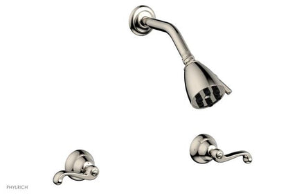 Phylrich - Revere & Savannah Two Handle Shower Set - Curved Lever Handles