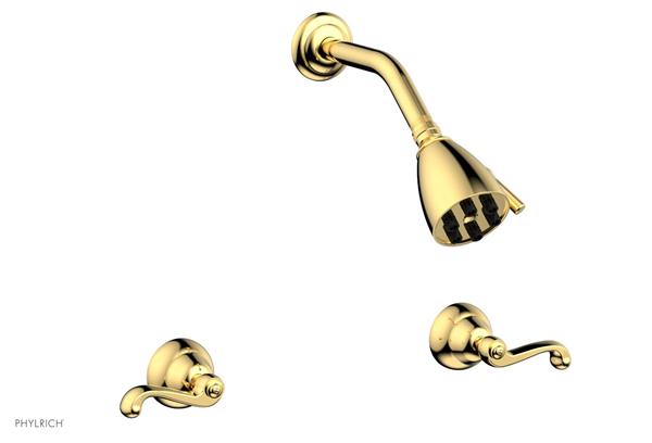 Phylrich - Revere & Savannah Two Handle Shower Set - Curved Lever Handles