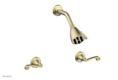 Phylrich - 3Ring Two Handle Shower Set - Curved Lever Handle