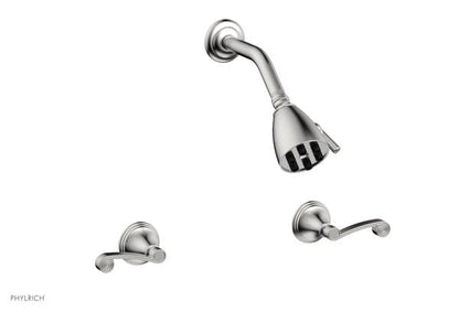 Phylrich - 3Ring Two Handle Shower Set - Curved Lever Handle