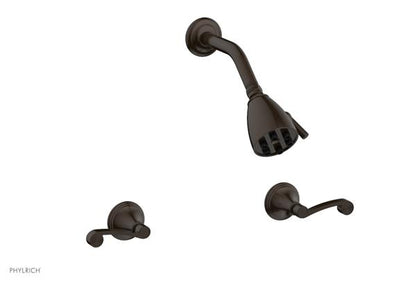 Phylrich - 3Ring Two Handle Shower Set - Curved Lever Handle