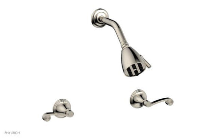 Phylrich - 3Ring Two Handle Shower Set - Curved Lever Handle