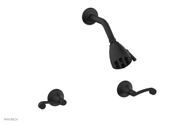 Phylrich - 3Ring Two Handle Shower Set - Curved Lever Handle