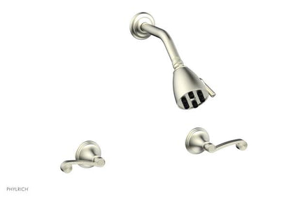 Phylrich - 3Ring Two Handle Shower Set - Curved Lever Handle
