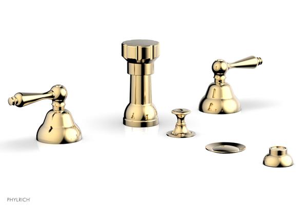 Phylrich - Revere & Savannah Four Hole Bide Set - Lever Handles