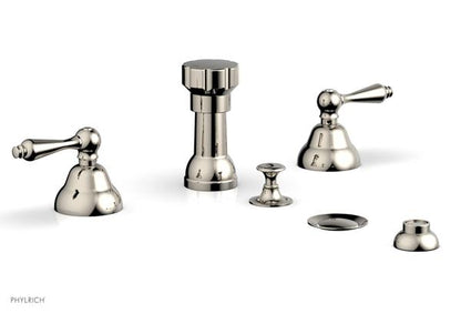 Phylrich - Revere & Savannah Four Hole Bide Set - Lever Handles