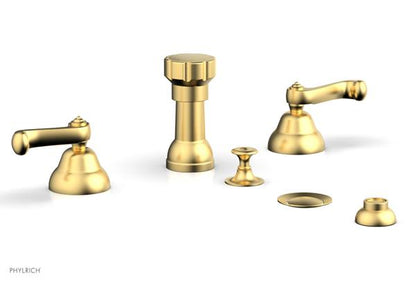Phylrich - Revere & Savannah Four Hole Bide Set - Curved Lever Handles