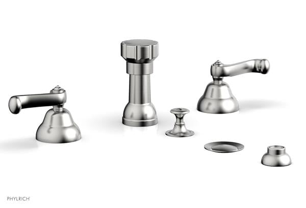 Phylrich - Revere & Savannah Four Hole Bide Set - Curved Lever Handles