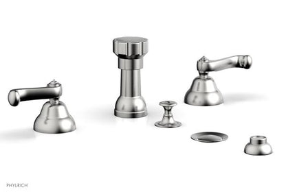 Phylrich - Revere & Savannah Four Hole Bide Set - Curved Lever Handles