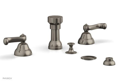 Phylrich - Revere & Savannah Four Hole Bide Set - Curved Lever Handles