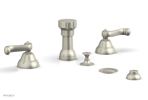 Phylrich - Revere & Savannah Four Hole Bide Set - Curved Lever Handles