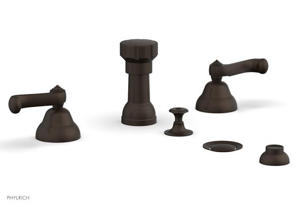 Phylrich - Revere & Savannah Four Hole Bide Set - Curved Lever Handles