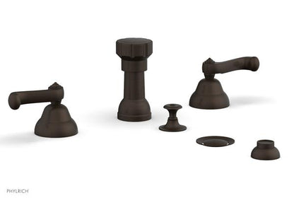 Phylrich - Revere & Savannah Four Hole Bide Set - Curved Lever Handles