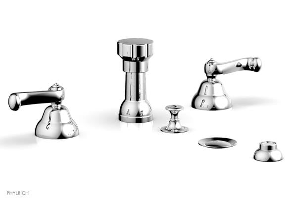 Phylrich - Revere & Savannah Four Hole Bide Set - Curved Lever Handles