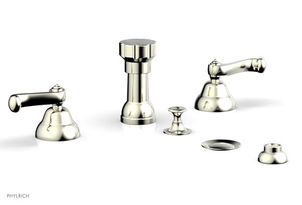 Phylrich - Revere & Savannah Four Hole Bide Set - Curved Lever Handles