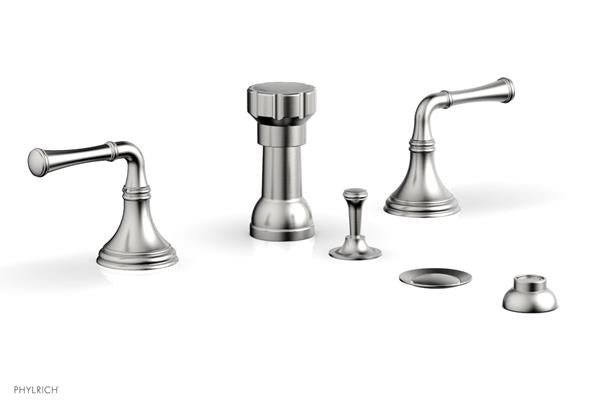 Phylrich - 3Ring Four Hole Bidet Set - Lever Handles