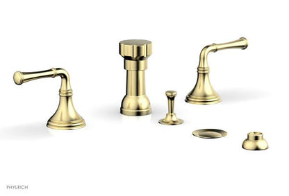 Phylrich - 3Ring Four Hole Bidet Set - Lever Handles