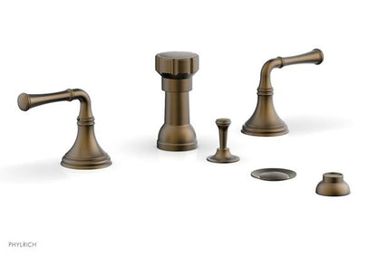 Phylrich - 3Ring Four Hole Bidet Set - Lever Handles